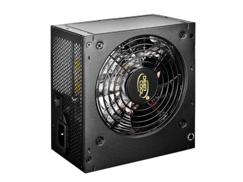 'Power Supply ATX 500W Deepcool PF500, 80+, Active PFC,  Black Flat Cables, 120 mm silent fan.