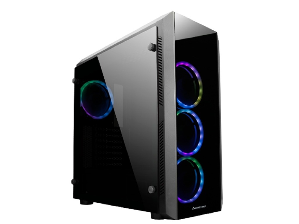 Case ATX Chieftec SCORPION 4, w/o PSU, 4x120mm ARGB, 2xUSB3.0, 1xUSB2.0, TG, Mesh front panel, Black