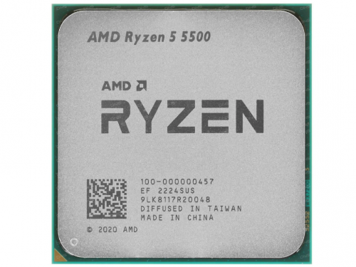 CPU AMD Ryzen 5 5500  (3.6-4.2GHz, 6C/12T, L2 3MB, L3 16MB, 7nm, 65W), Socket AM4
