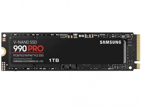 '.M.2 NVMe SSD 1.0TB Samsung 990 PRO [PCIe 4.0 x4, R/W:7450/6900MB/s, 1200K/1550K IOPS, 600TB, 3DTLC