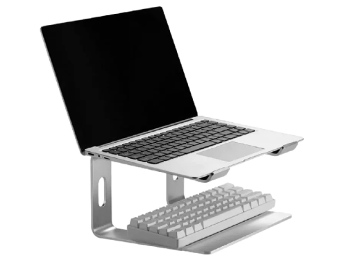Notebook Riser Gembird NBS-D1-01, up to 15.6'', Aluminum, Silicone pad, up to 5kg, Silver