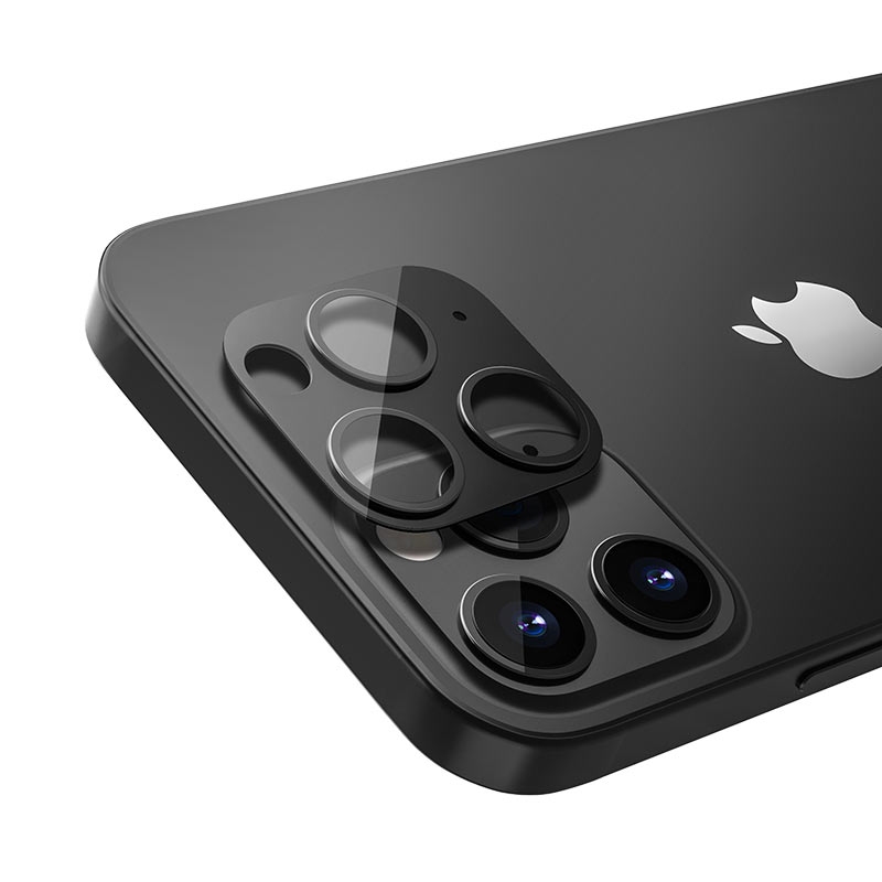 Защитное стекло Camera Metal iPhone 12 Pro Black