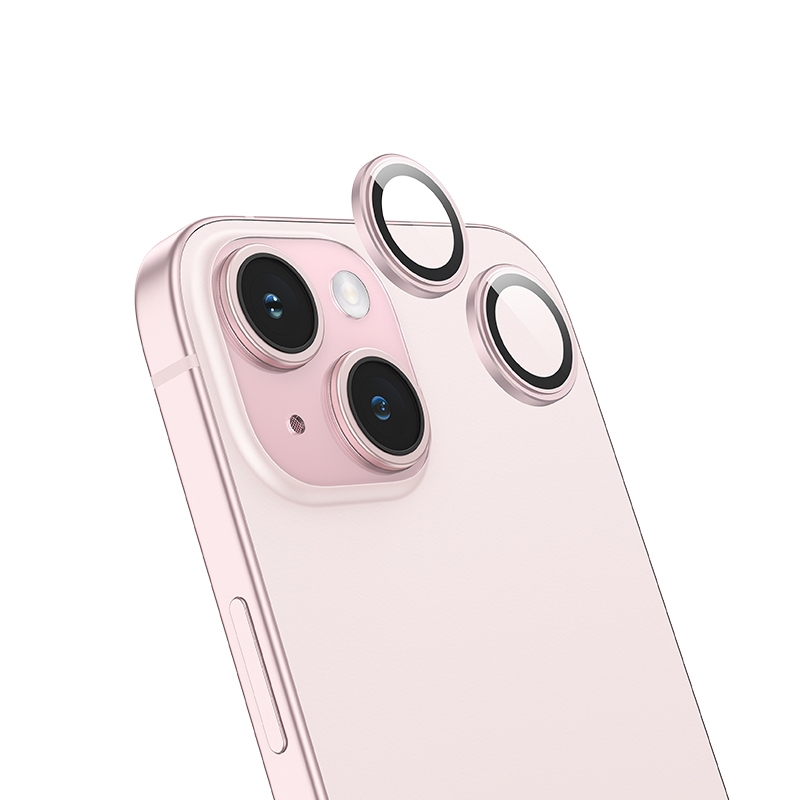 Защитное стекло Camera Metal iPhone 15 Pro/15 Pro Max Pink