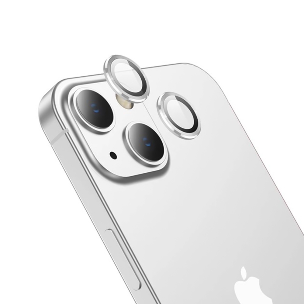 Защитное стекло Camera Metal iPhone 15/15 Plus Sliver