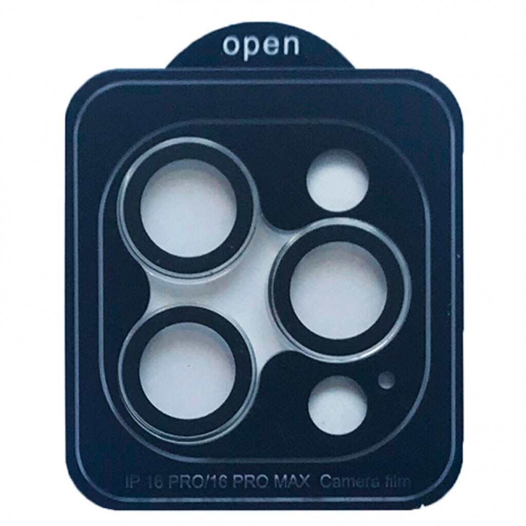 Защитное стекло Camera Metal iPhone 16 Pro/16 Pro Max Blue