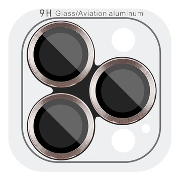 Защитное стекло Camera Metal iPhone 16 Pro/16 Pro Max Pink
