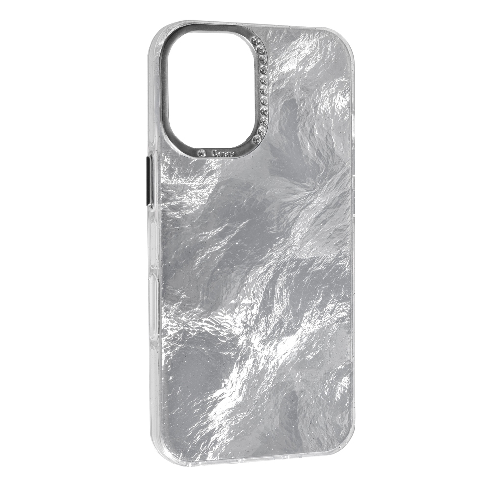 Накладка Marble Style New Iphone 15 Pro , Silver