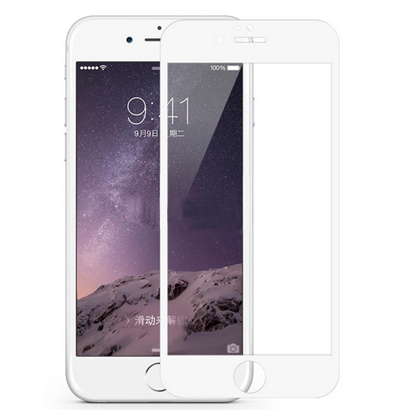 Защитное стекло 9D iPhone 7P/8P white тех упаковка