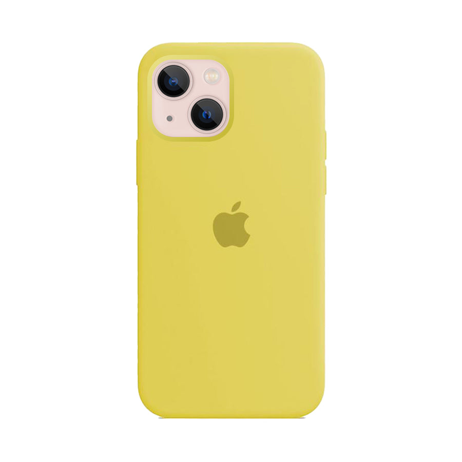 Silicone Case Full for iPhone 14 Plus ( 4) yellow