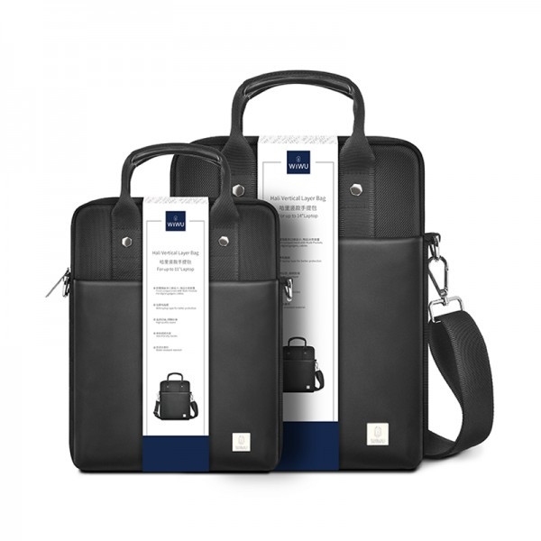 Wiwu 11'' Hali Vertical Layer Bag Black