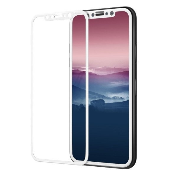 Защитное стекло для APPLE iPhone XS Max (2018) (0.3 мм, 5D белое) ТОП