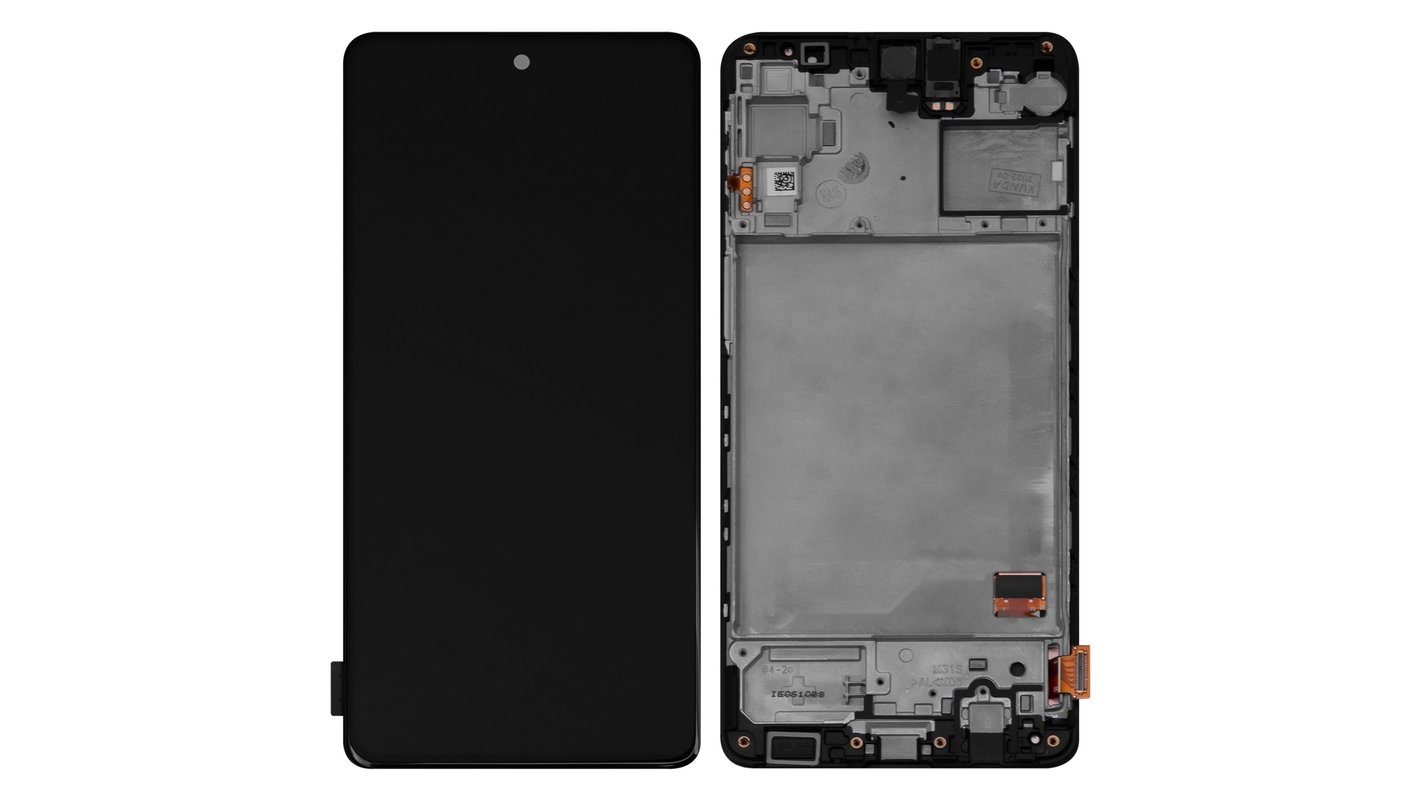 LCD SAMSUNG M31S / M317 BLACK WITH FRAME OLED