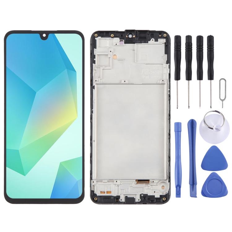 LCD SAMSUNG A16 4G / A165 BLACK WITH FRAME OLED