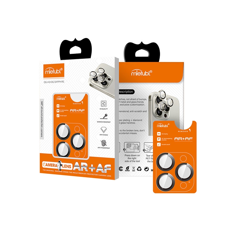 Mietubl camera lens AF+AR double IPHONE 17 Black