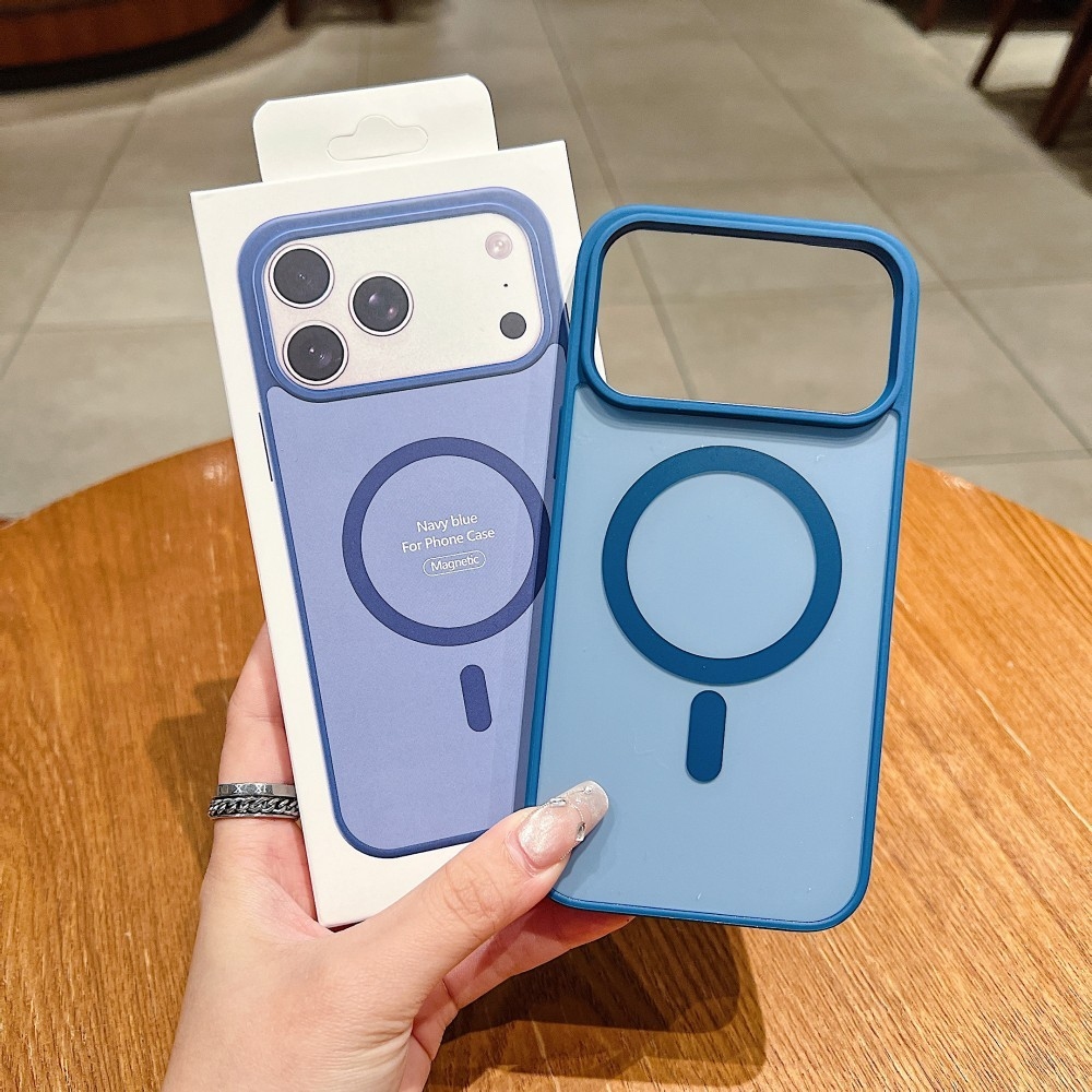 Husa iPhone 13 Pro Max (Navy Blue) Tpu Acrylic Magsafe