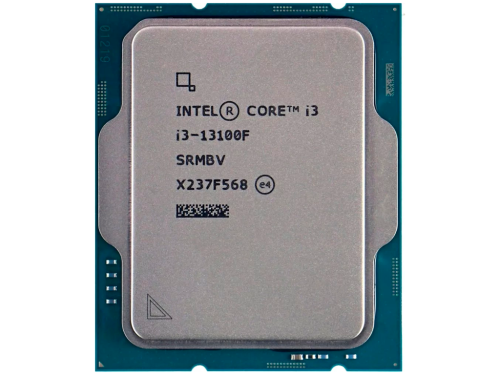 CPU Intel Core i3-13100F 3.4-4.5GHz (4P+0E/8T, 12MB,S1700, 10nm, No Integ. Graphics, 58W)
