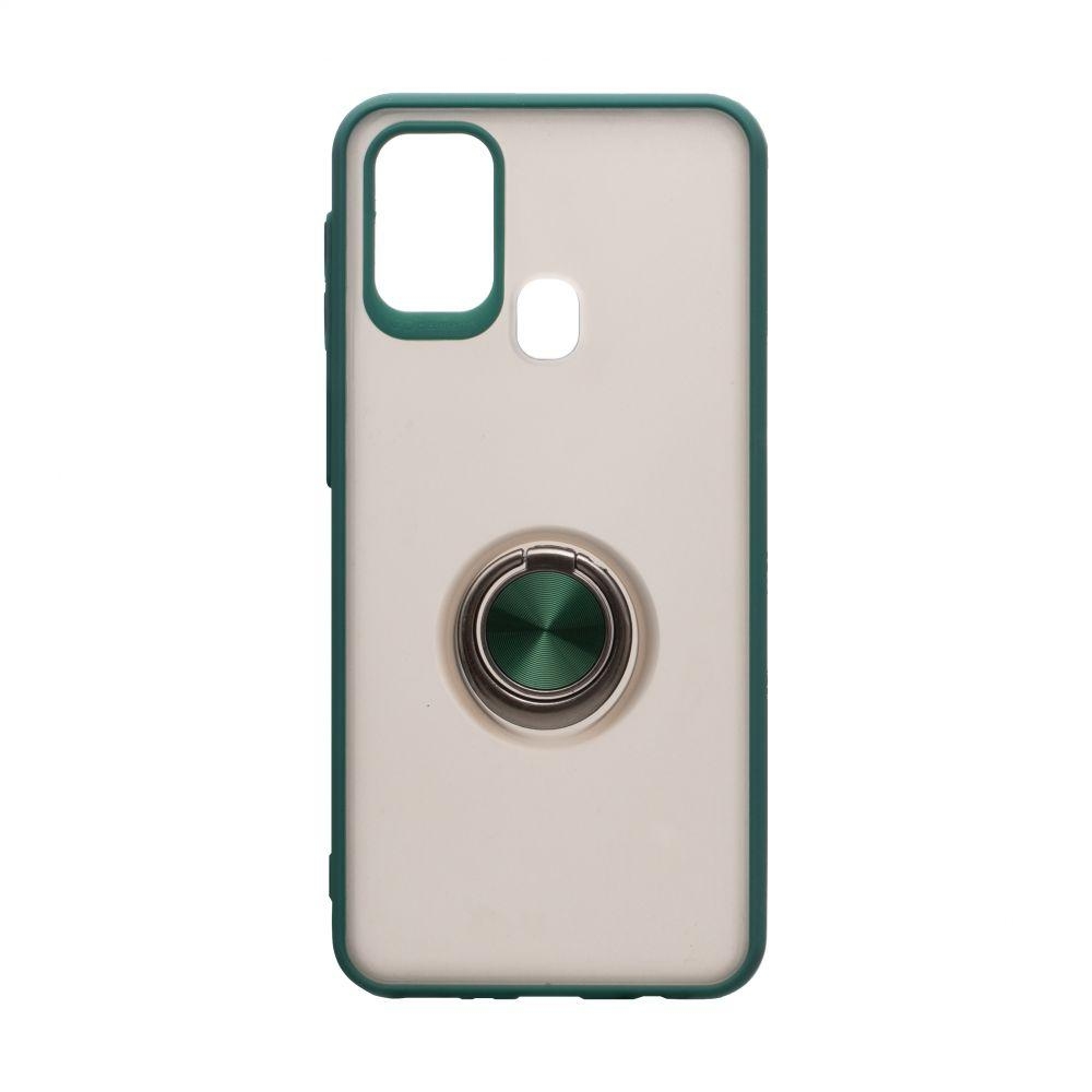 Чехол Totu Copy with Ring для Samsung M31 (Зелёный)