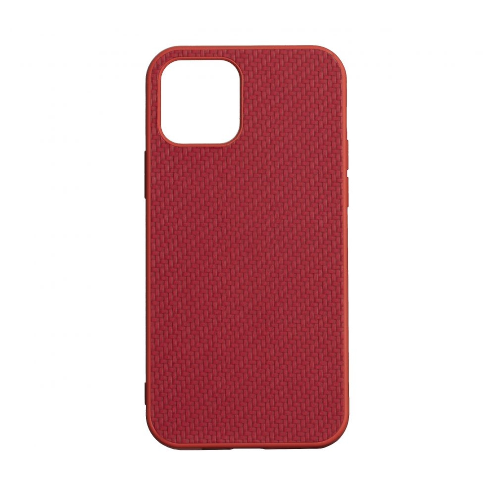 Чехол Carbon HQ для iPhone 12/12 Pro (Красный)
