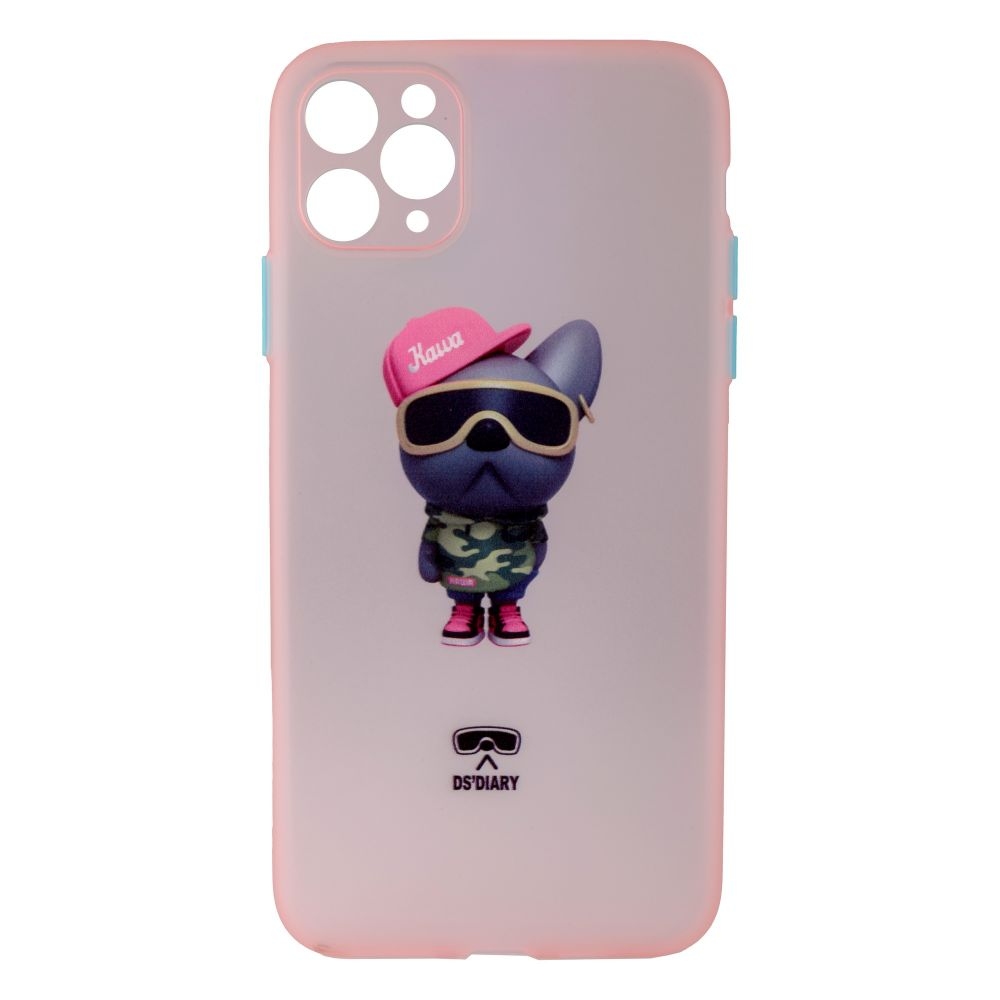 Чехол TPU Ultra-thin Matt with Frame для iPhone 11 Pro (07, Pink)