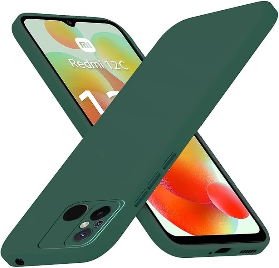 Чехол Silicone Cover Full Camera (A) для Xiaomi Redmi 12C (71.Dark Green)