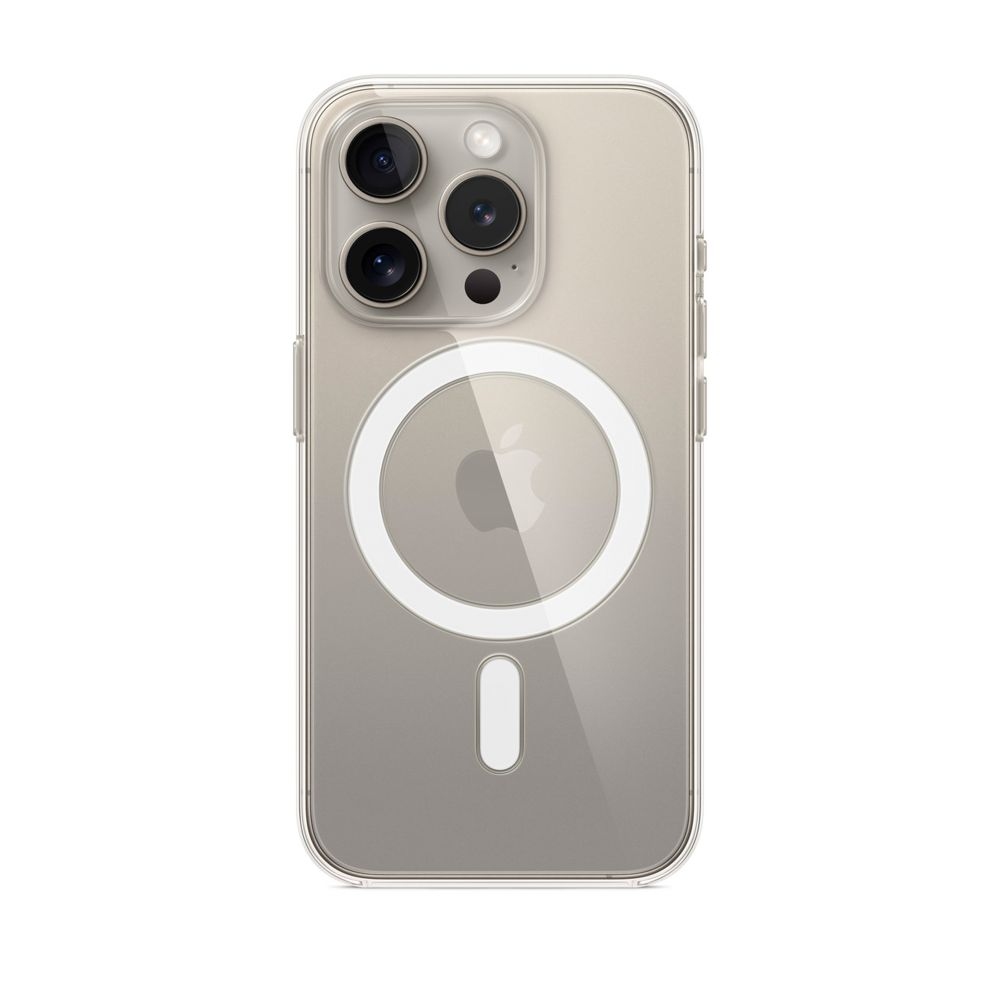 Чехол TPU Clear Case with Magsafe для iPhone 15 Pro Max (Transparent)