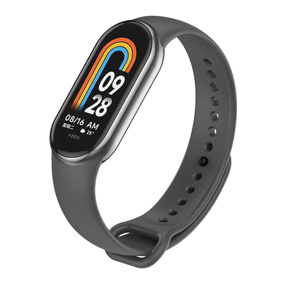 Ремешок для Xiaomi Mi Band 8/9/10 Original Design (Dark grey)