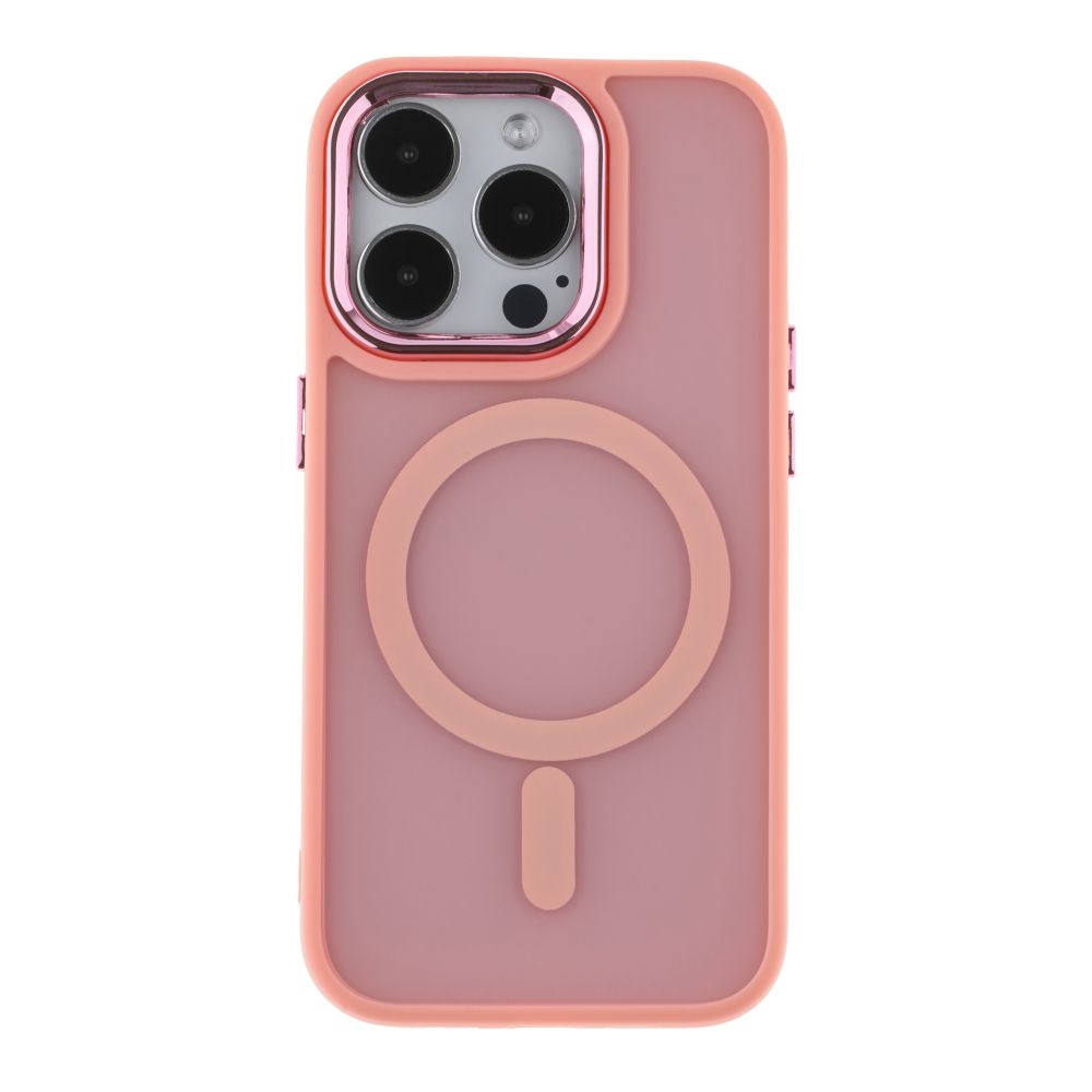 Чехол TPU+PC Space Magnetic Color with Magsafe для iPhone 14 (Pink)