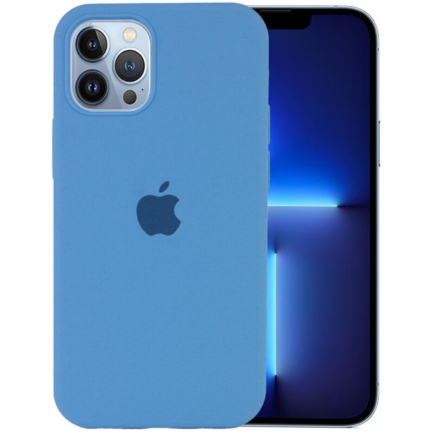 Чехол Silicone Case Full Size (AA) для iPhone 13 (53.Cornflower)