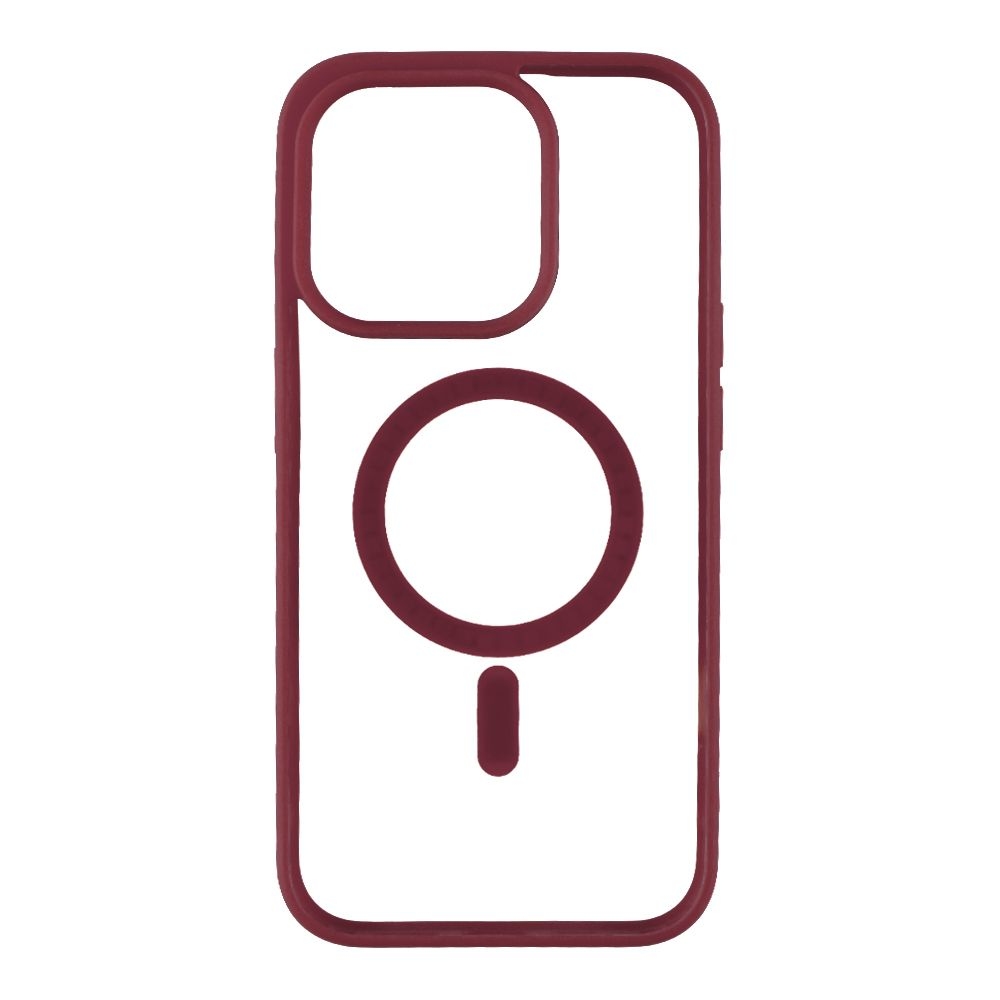 Чехол NEW TPU Color with Magsafe для iPhone 15 Pro Max (13, Wine Red)