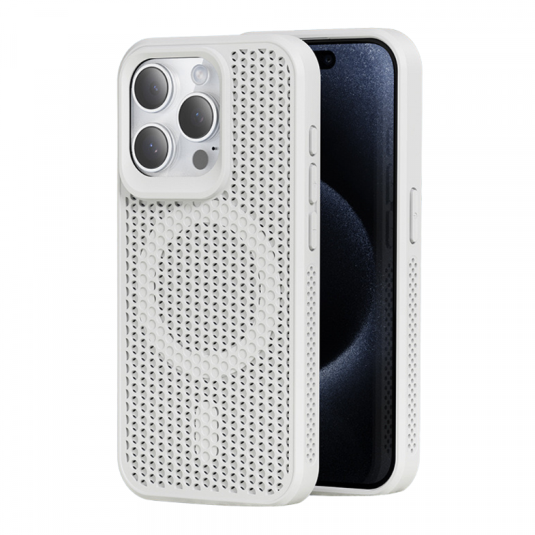 Чехол TPU+PC AeroCool with MagSafe для iPhone 13 (White)