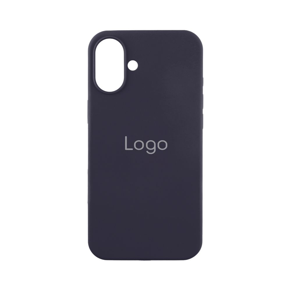 Чехол Silicone Case Full Size (AA) для iPhone 16 (08.Dark Blue)