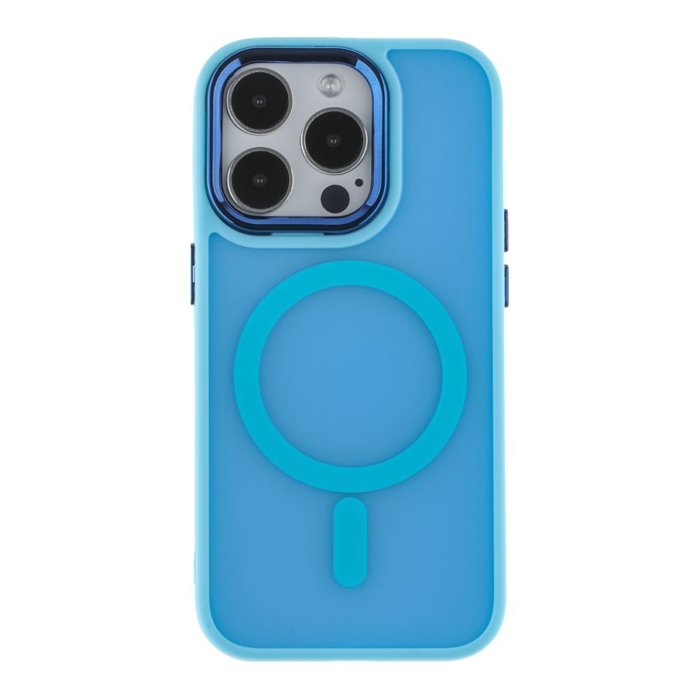Чехол TPU+PC Space Magnetic Color with Magsafe для iPhone 16 Pro Max (Blue)