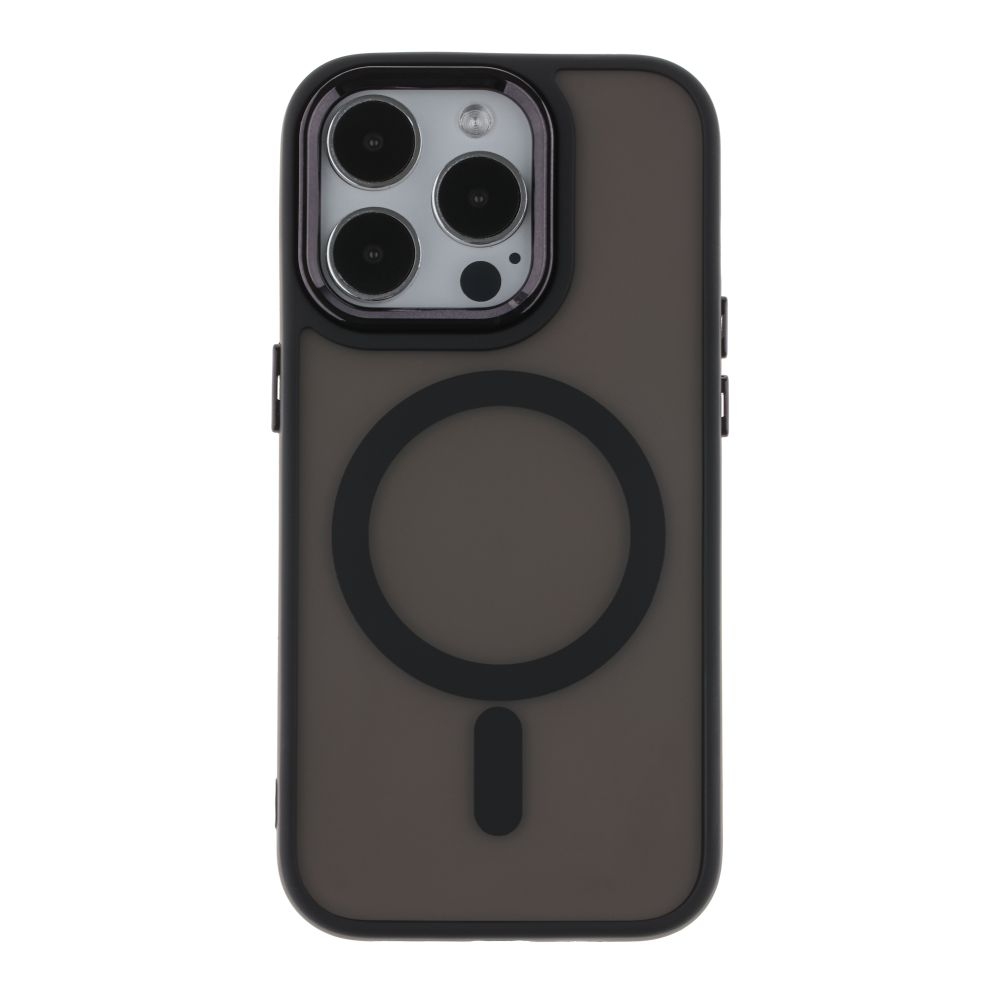 Чехол TPU+PC Space Magnetic Color with Magsafe для iPhone 16 Pro Max (Black)