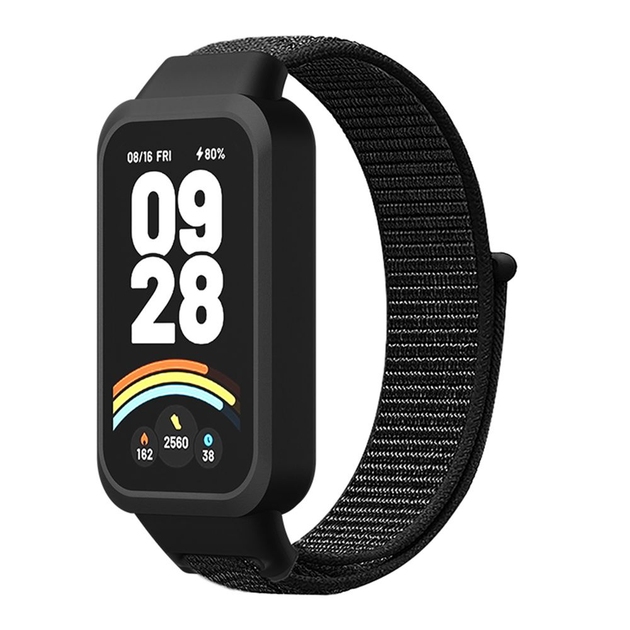 Ремешок для Xiaomi Mi Band 9 Active Nylon (Pure Black)