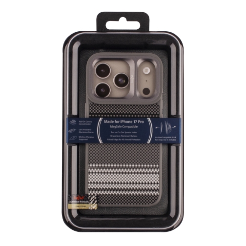 Чохол Kajsa Resort Collection Gradient Stripe with MagSafe для iPhone 17 Pro (Grey B-Ring)