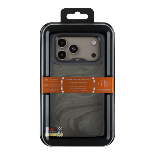 Чохол Kajsa Glamorous Collection Fluid Art with MagSafe для iPhone 17 Pro Max (Grey O-Ring)
