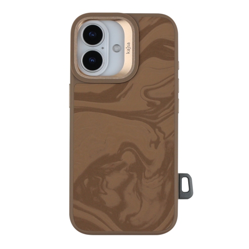 Чохол Kajsa Glamorous Collection Fluid Art with MagSafe для iPhone 17 (Desert Gold)