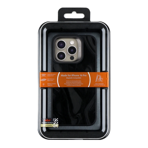 Чохол Kajsa Glamorous Collection Fluid Art with MagSafe для iPhone 16 Pro (Black)