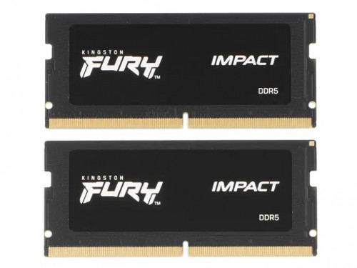 32GB DDR5-6000MHz SODIMM Kingston FURY Impact (Kit of 2x16GB) (KF560S38IBK2-32), CL38, 1.35V
