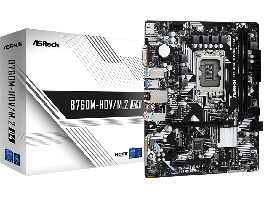 MB S1700 ASRock B760M-HDV/M.2 D4  mATX