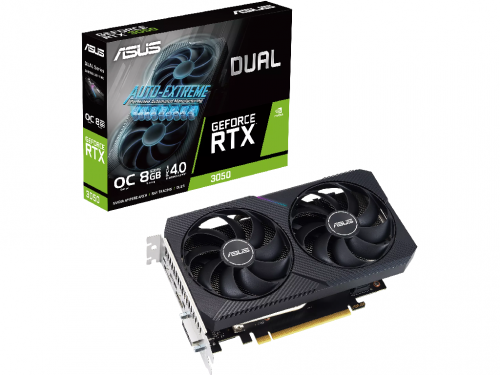 VGA ASUS RTX3050 8GB GDDR6 Dual OC  (DUAL-RTX3050-O8G-V2)