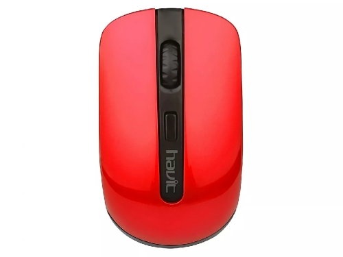 Wireless Mouse Havit HV-MS989GT, 800-1600dpi, 4 buttons, Ambidextrous, 1xAA, 2.4Ghz, Black/Red