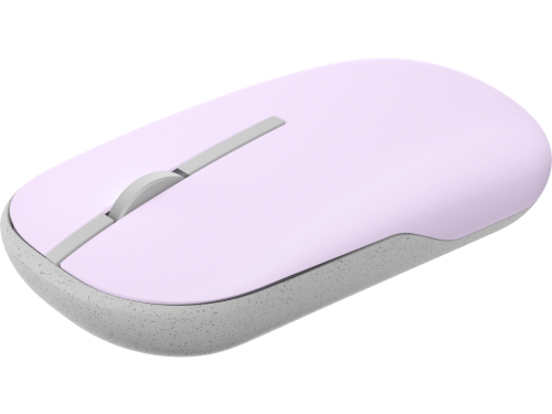 Wireless Mouse Asus MD100, 800-1600 dpi, 3 buttons, Ambidextrous, 56g, Silent, 1xAA, 2.4Ghz+BT Purpl