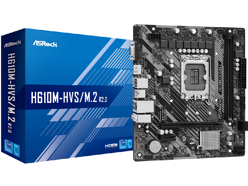 MB S1700 ASRock H610M-HDV/M.2 R2.0  mATX Micro-ATX Socket:  LGA