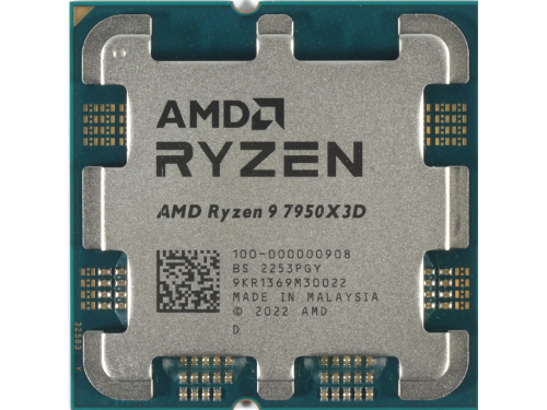 CPU AMD Ryzen 9 7950X3D  (4.2-5.7GHz, 16C/32T, L2 16MB, L3 128MB, 5nm, 120W)  Socket AM5