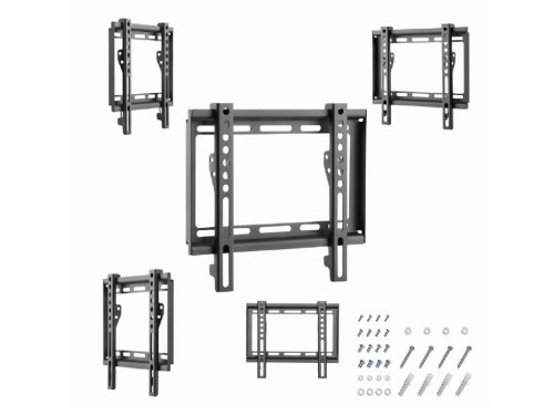 Wall Mount  Gembird 'WM-42F-04' Black 23'-42', max.35kg, VESA mm: up 200 x 200, Wall distance: 25mm