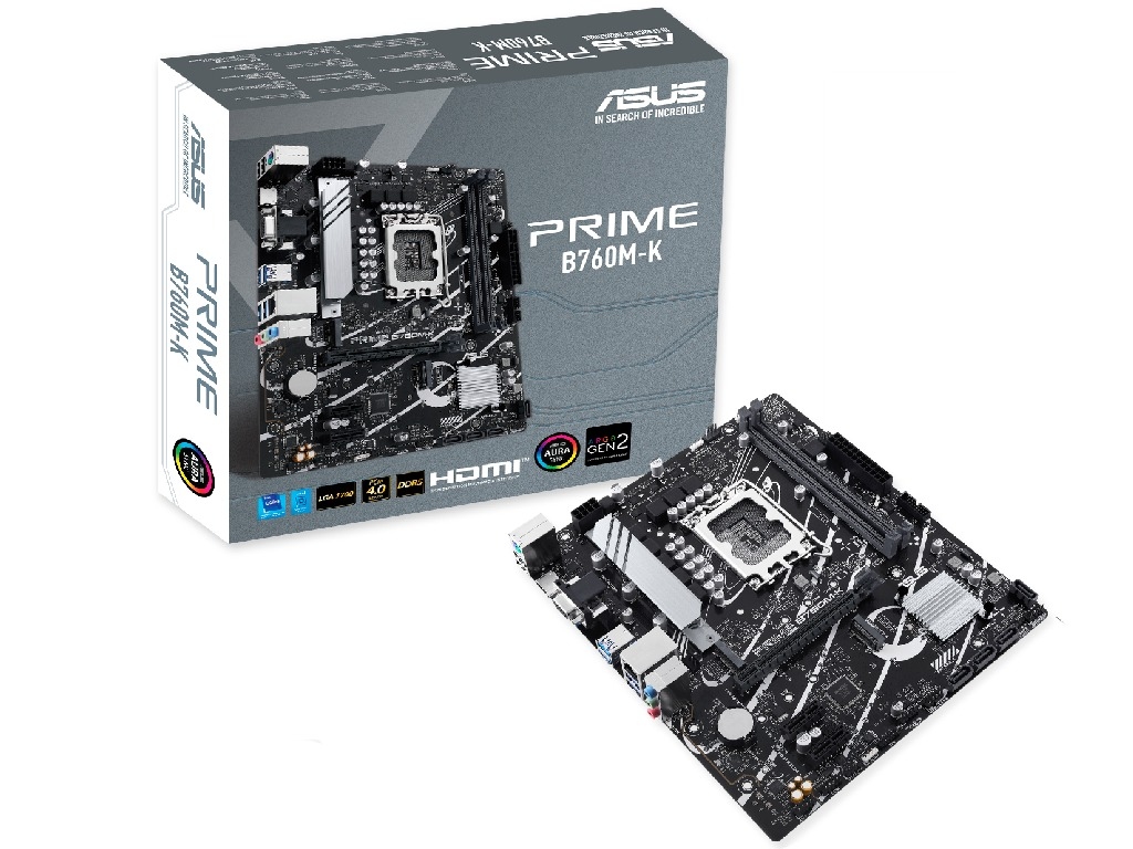 MB S1700 Asus PRIME B760M-K  mATX Micro-ATX Socket: LGA1700