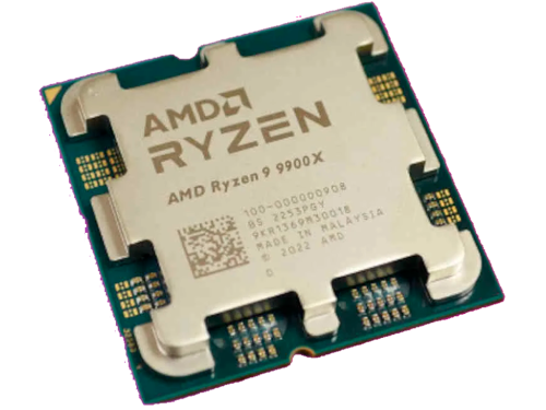 CPU AMD Ryzen 9 9900X  (4.4-5.6GHz, 12C/24T, L2 12MB, L3 64MB, 5nm, 120W)  Socket AM5