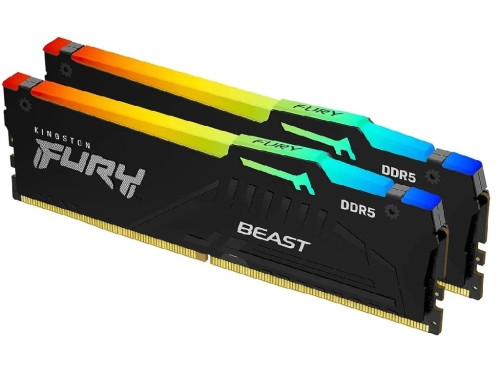 .32GB DDR5-5600MHz  Kingston FURY Beast RGB (Kit of 2x16GB) (KF556C36BBEAK2-32), CL36-38-38, 1.25V,
