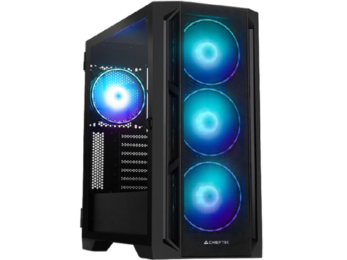 Case EATX Chieftec APEX Lumo, w/o PSU, 0.6mm, 4x140mm ARGB, Front Mesh, Tempered Glass, RGB Hub